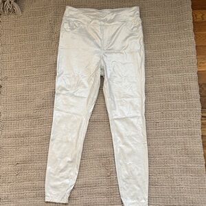 Halara Women's Silver Shimmer Jeans - Lightweight Stretch